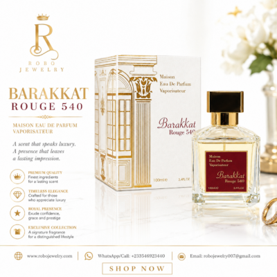 Barakkat Rouge 540 White EDP 100ml luxury unisex perfume by Fragrance World displayed with premium white and gold packaging.